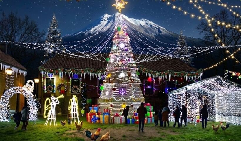 Villa Navideña al Pie de la Gran Montaña