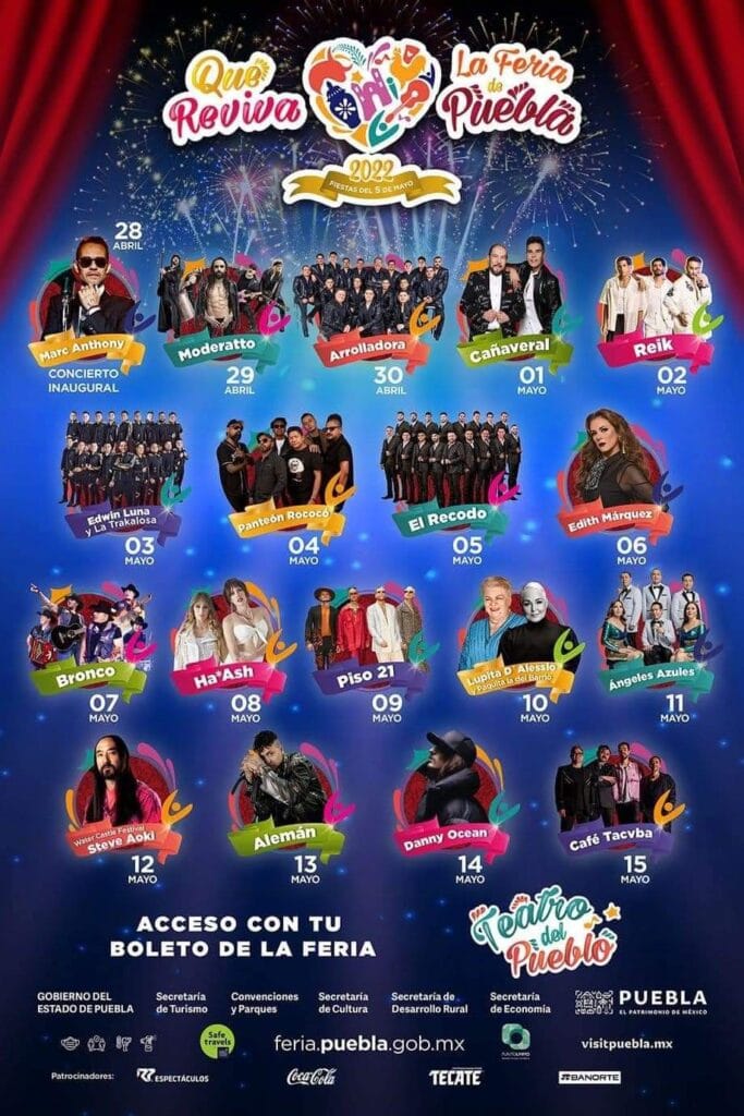 Cartelera Teatro del Pueblo Feria Puebla
