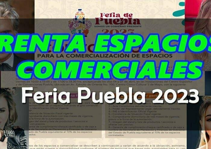 Renta espacios comerciales Feria Puebla 2023