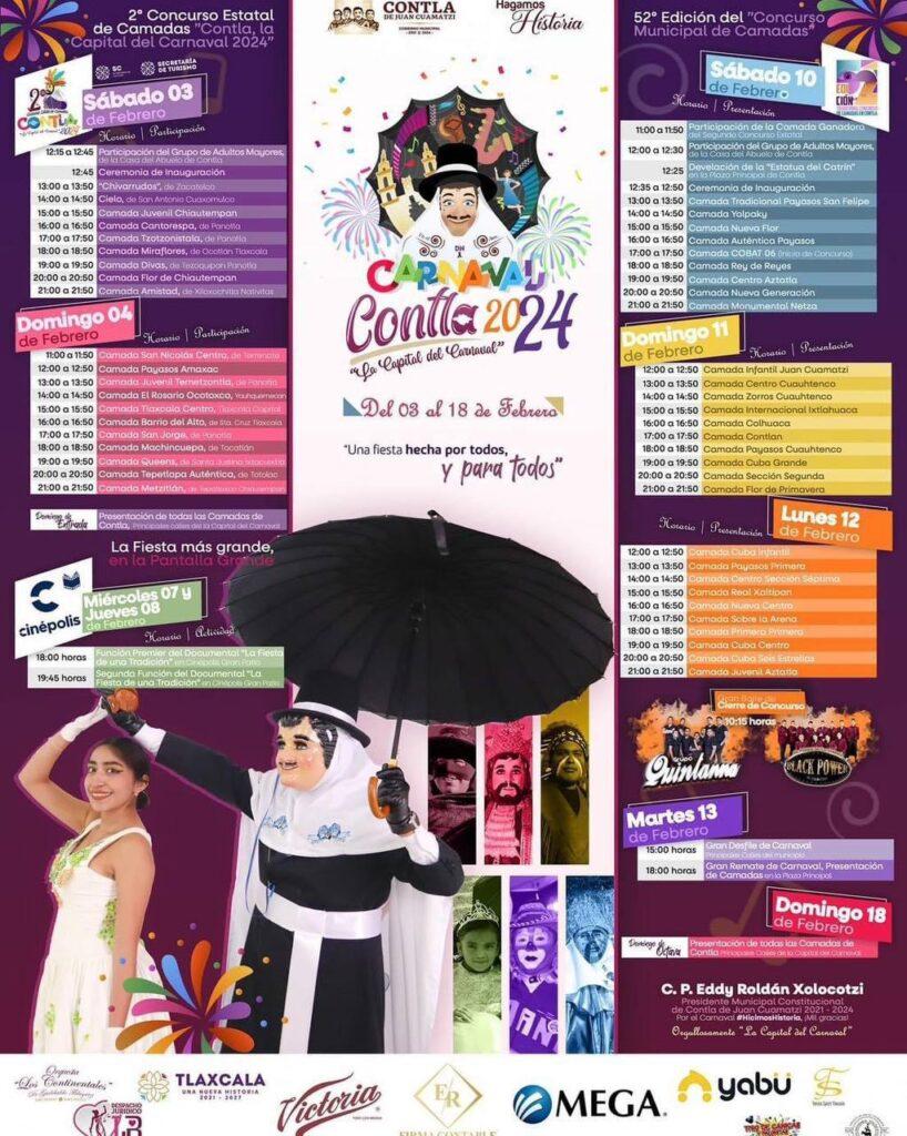 Carnaval de Contla 2024: Programa 5 entrada 1-