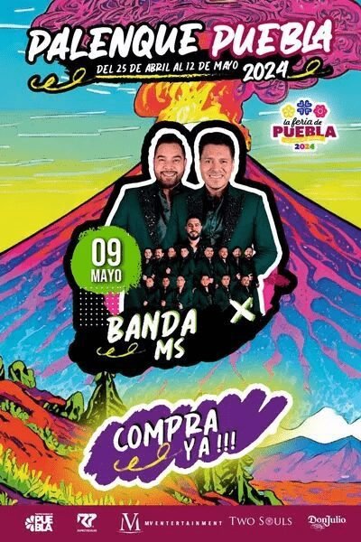 BANDA MS en el Palenque de la Feria de Puebla 2024 2 BandaMS