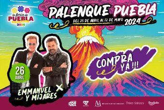 Emmanuel y Mijares en el palenque de puebla 2024