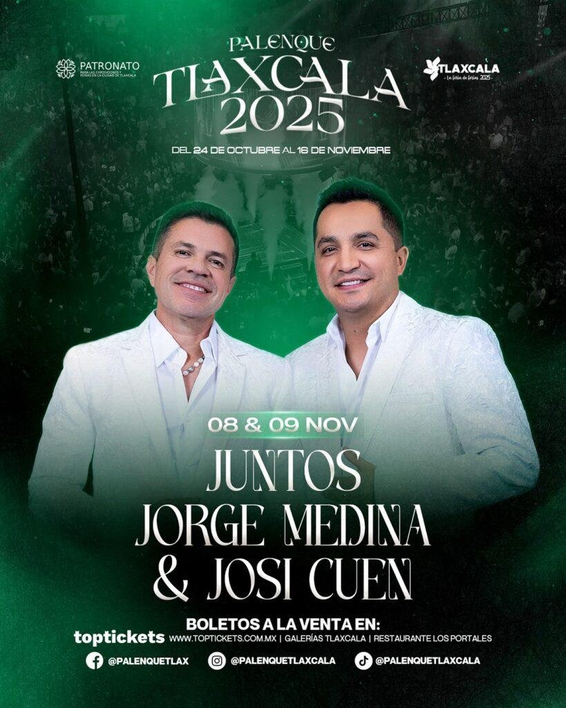 Jorge Medina y Josi Cuen Palenque Feria Tlaxcala 2025