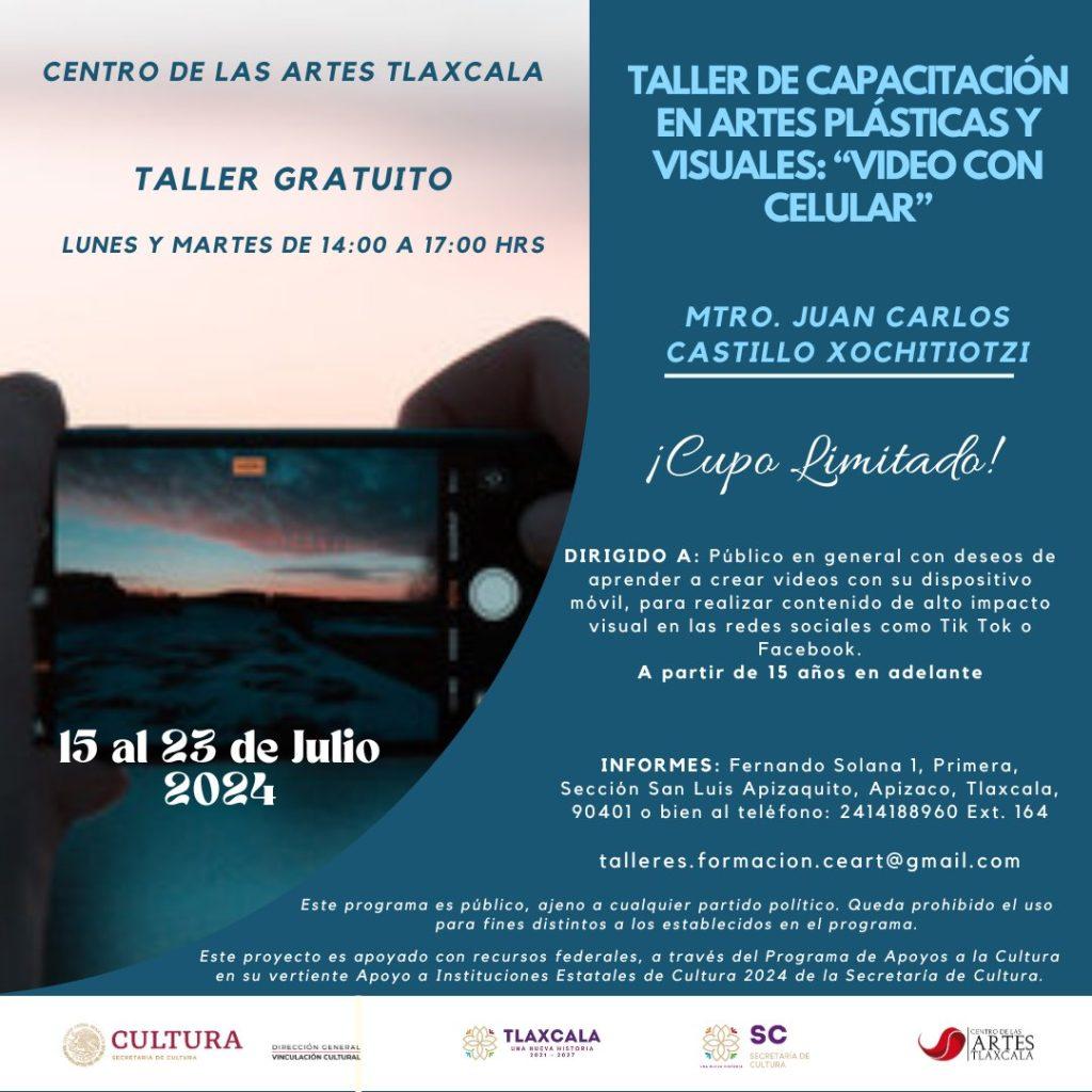 Talleres de Verano en el Centro de las Artes Tlaxcala 10 ceartlax tallervideoceljul2024 1024x1024 1-