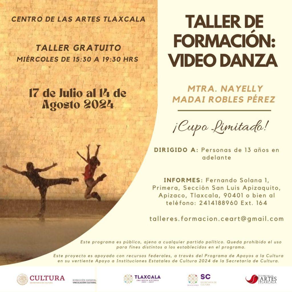 Talleres de Verano en el Centro de las Artes Tlaxcala 9 ceartlax tallervideodanzajul2024 1024x1024 1-