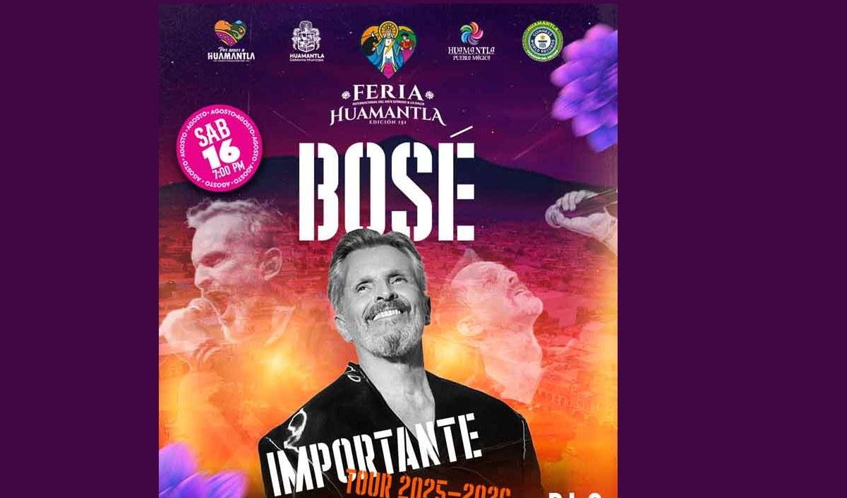 Miguel Bosé en Feria Huamantla 2025