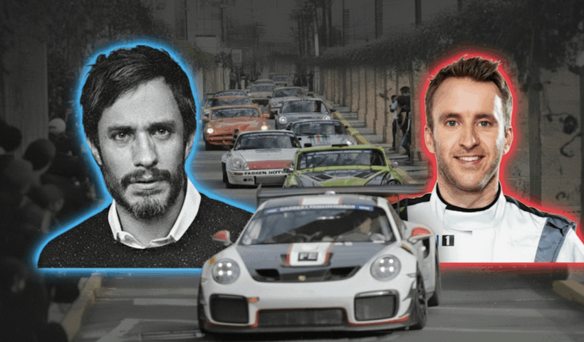 Gael García Bernal y Timo Bernhard en la Carrera Panamericana 2025