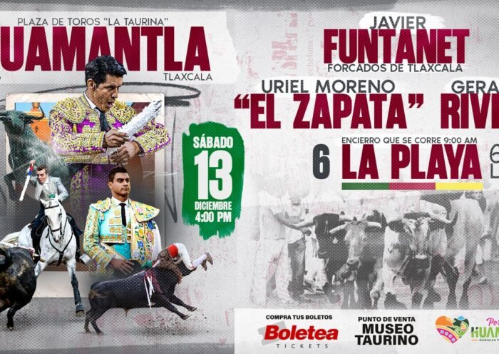 Plaza de toros Huamantla: Tradición y Gran Cartel éste13 de diciembre con "El Zapata" 8 Plaza de toros Huamantla