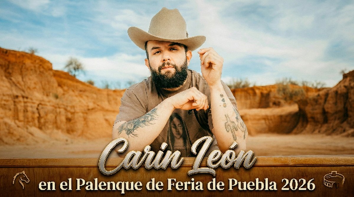 Carin León en el Palenque de la Feria de Puebla 2026: Precios, Fechas y Boletos 1 Carin León en el Palenque de la Feria de Puebla 2026
