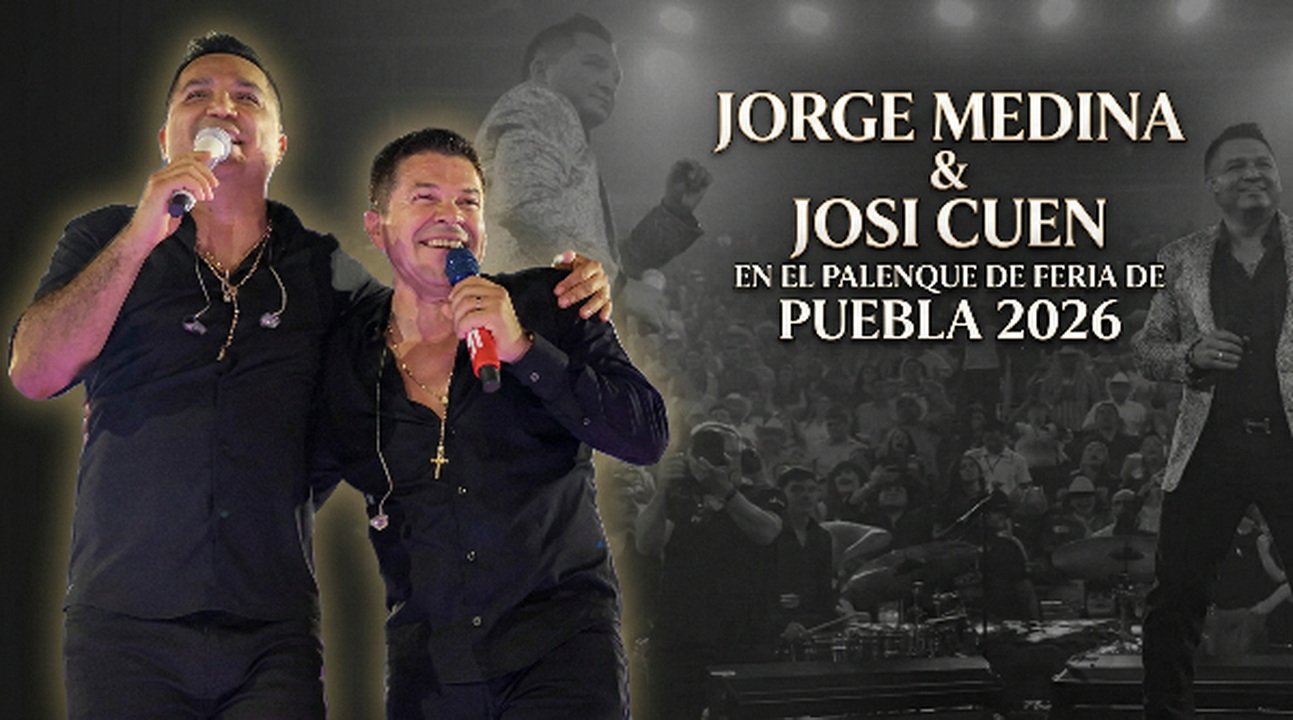 Jorge Medina y Josi Cuen en el Palenque de la Feria de Puebla 2026