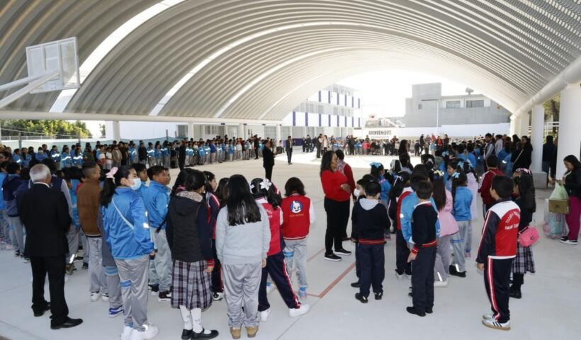 Primaria Emiliano Zapata estrena instalaciones en Tlaxcala