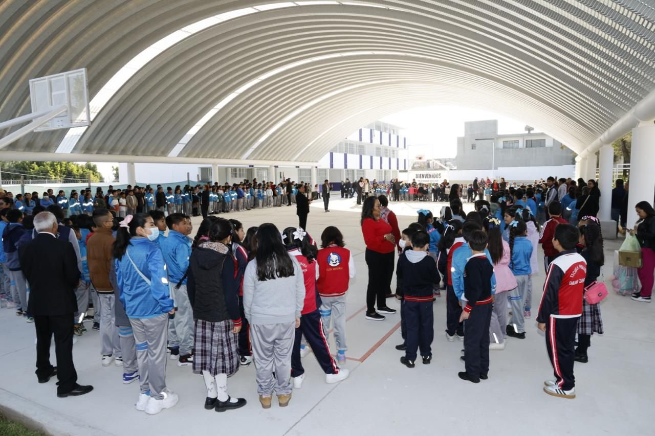 Primaria Emiliano Zapata estrena instalaciones en Tlaxcala