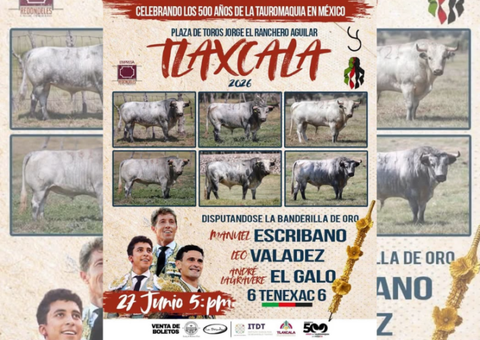 Tlaxcala programa corrida taurina de los 500 años