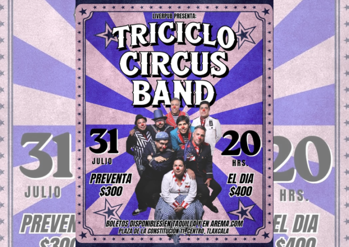 Triciclo Circus Band en Tlaxcala
