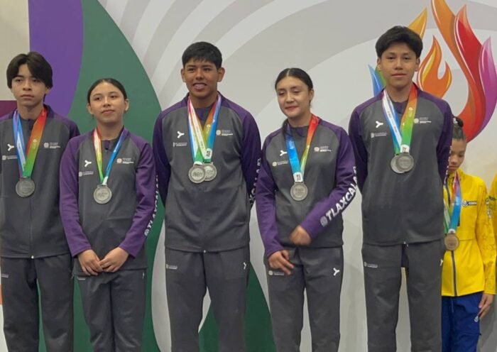 Obtiene Tlaxcala dos platas en gimnasia de trampolín