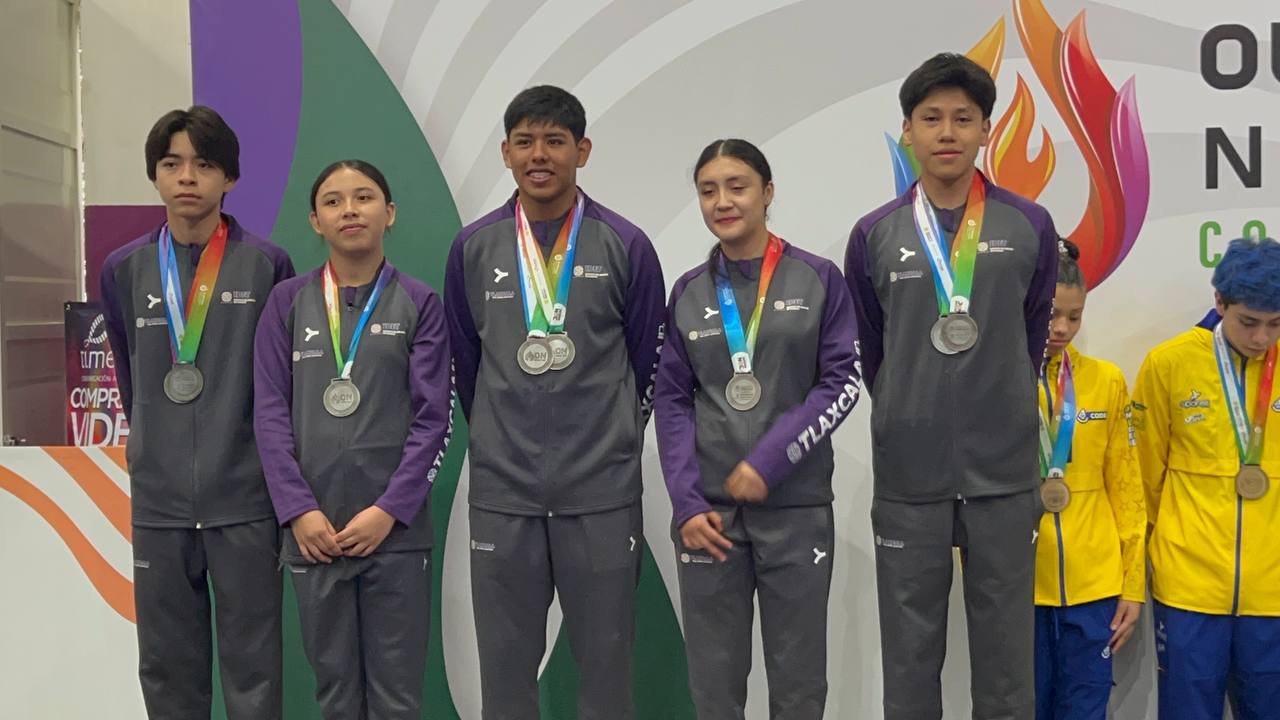 Obtiene Tlaxcala dos platas en gimnasia de trampolín